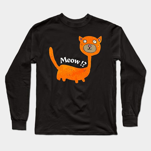 Meow!? Long Sleeve T-Shirt by Siddhi_Zedmiu